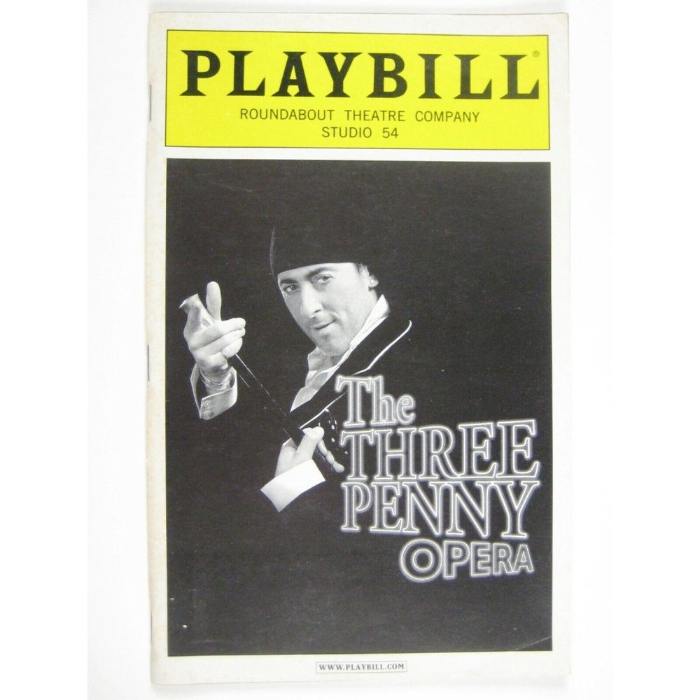 Three Penny Opera Playbill June 2006  Alan Cumming Jim Dale Cyndi Lauper McKay